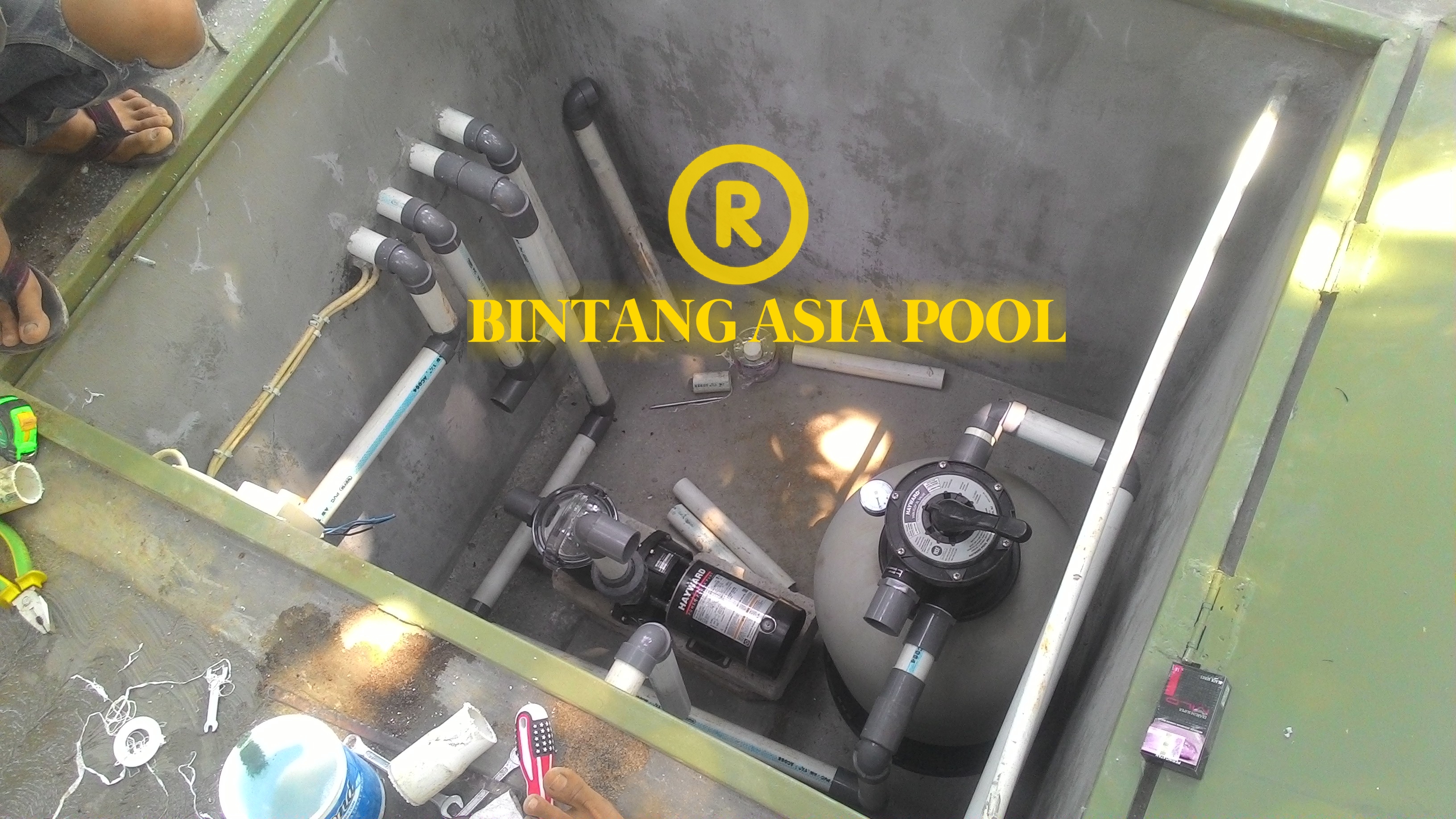 Instalasi pemasangan Pipa Plambing kolam renang
