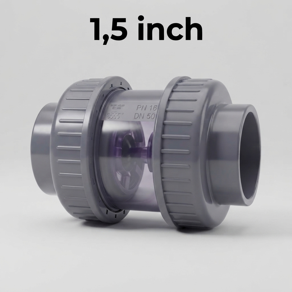BT Ball Check Valve Transparan 1,5 Inch